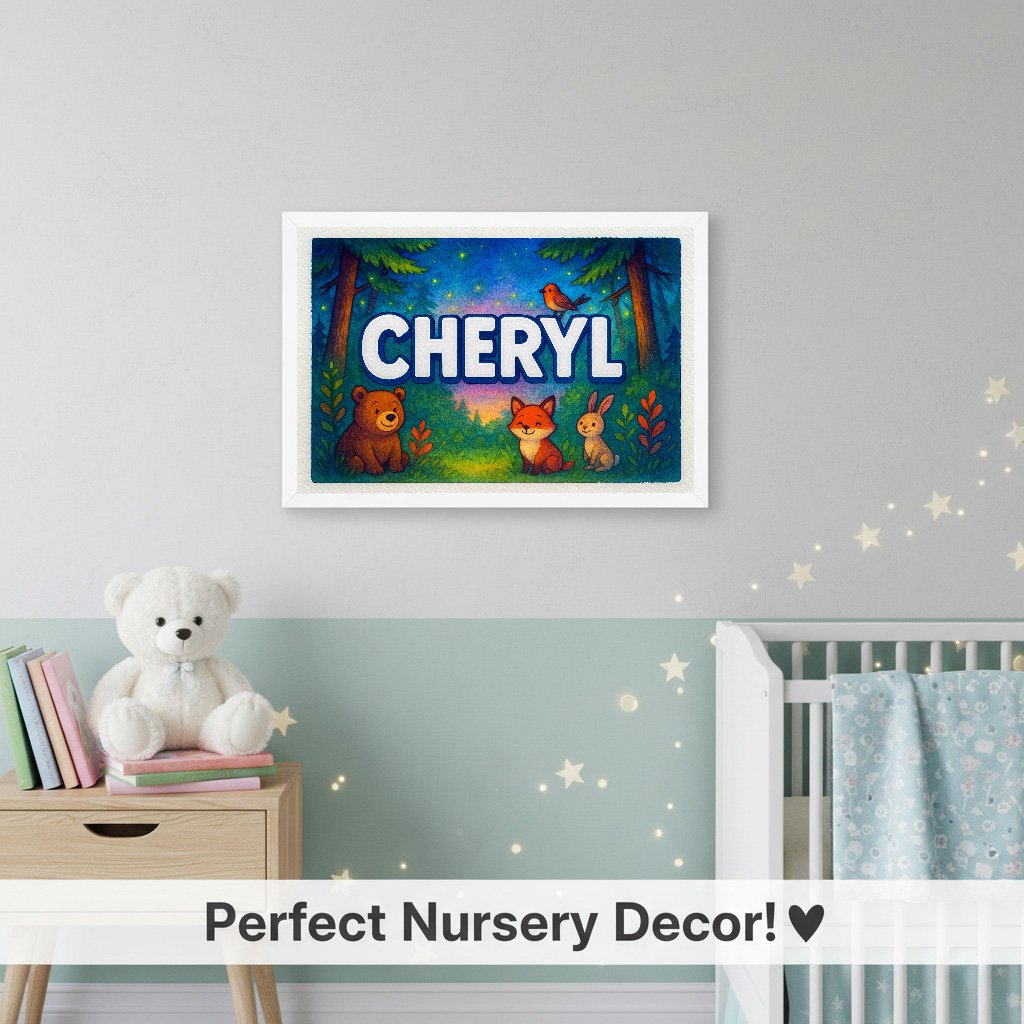 Personalized name art for Cheryl