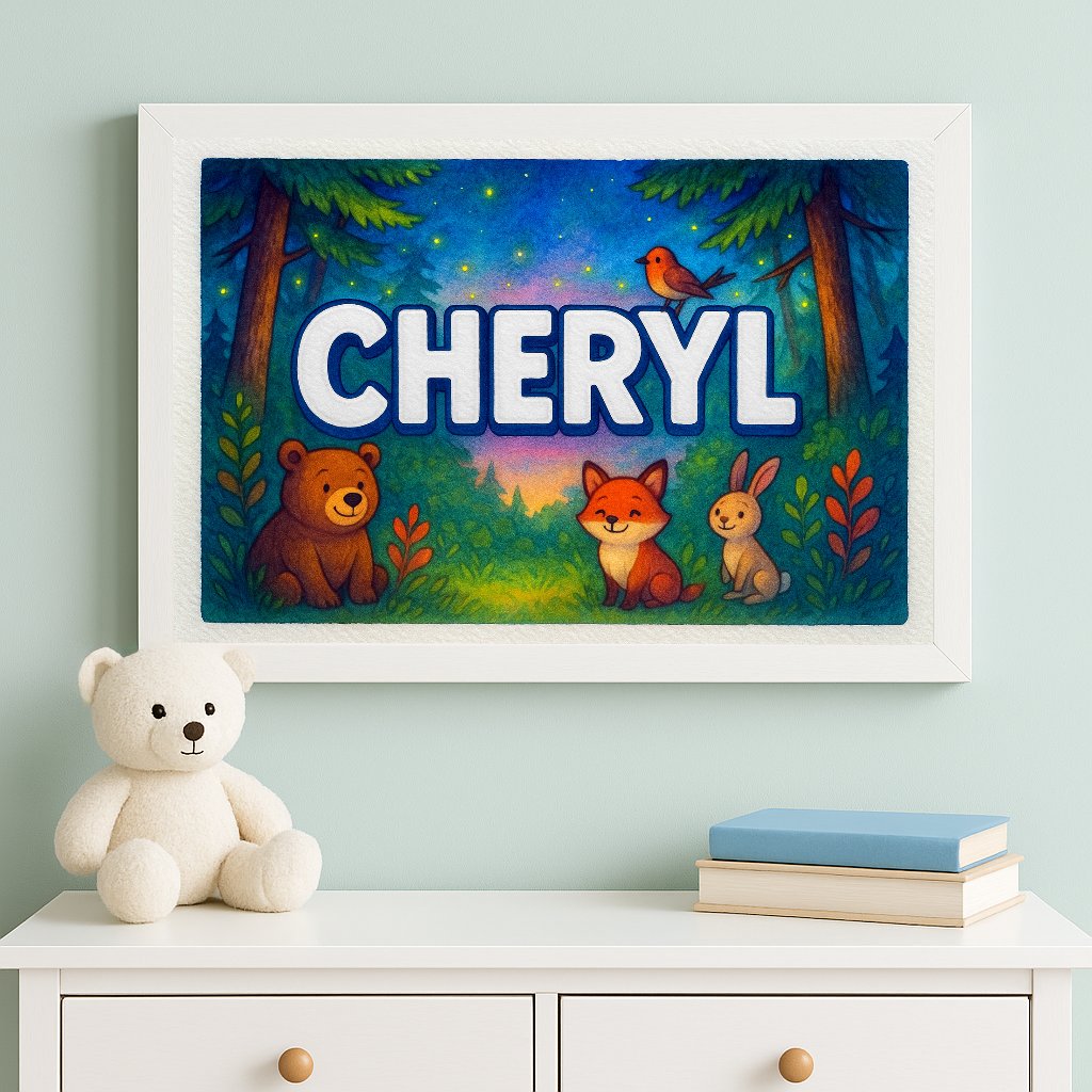 Personalized name art for Cheryl