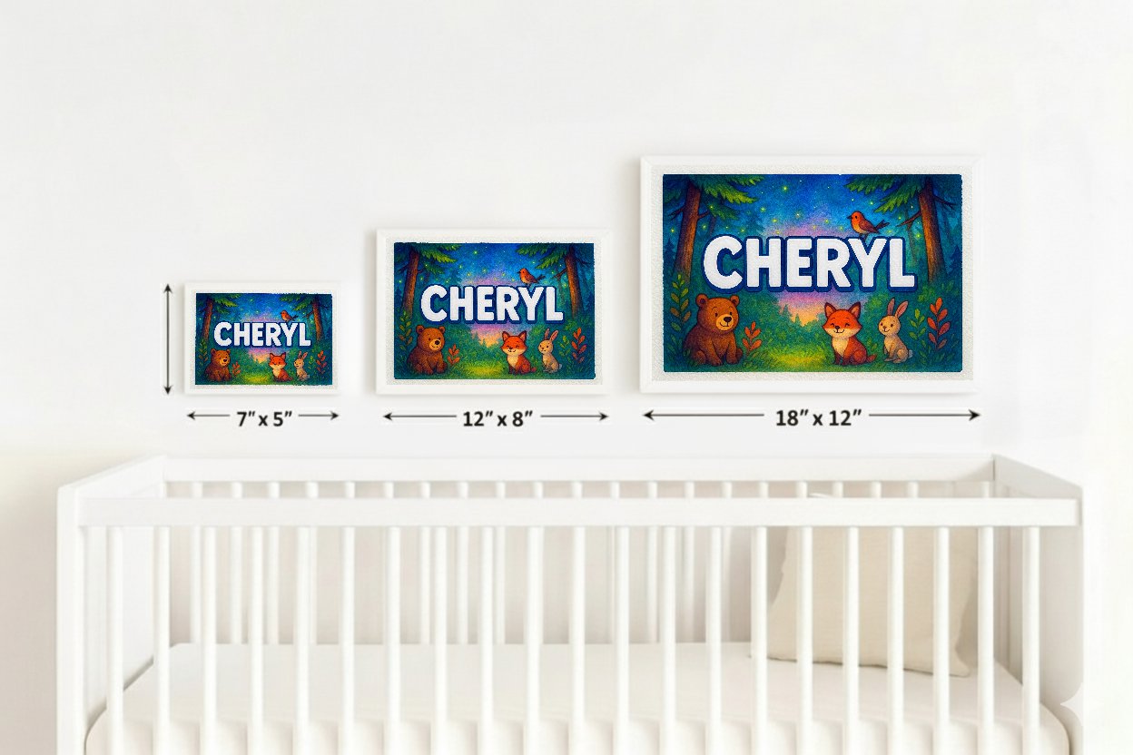 Personalized name art for Cheryl