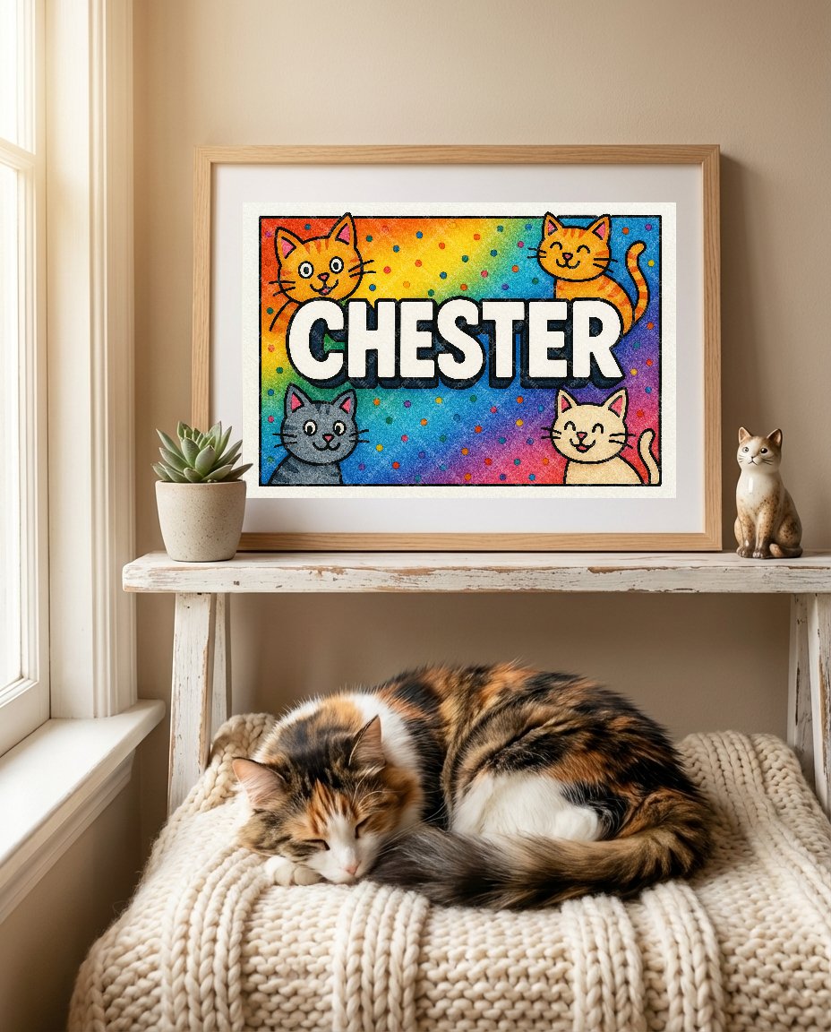 Personalized name art for Chester