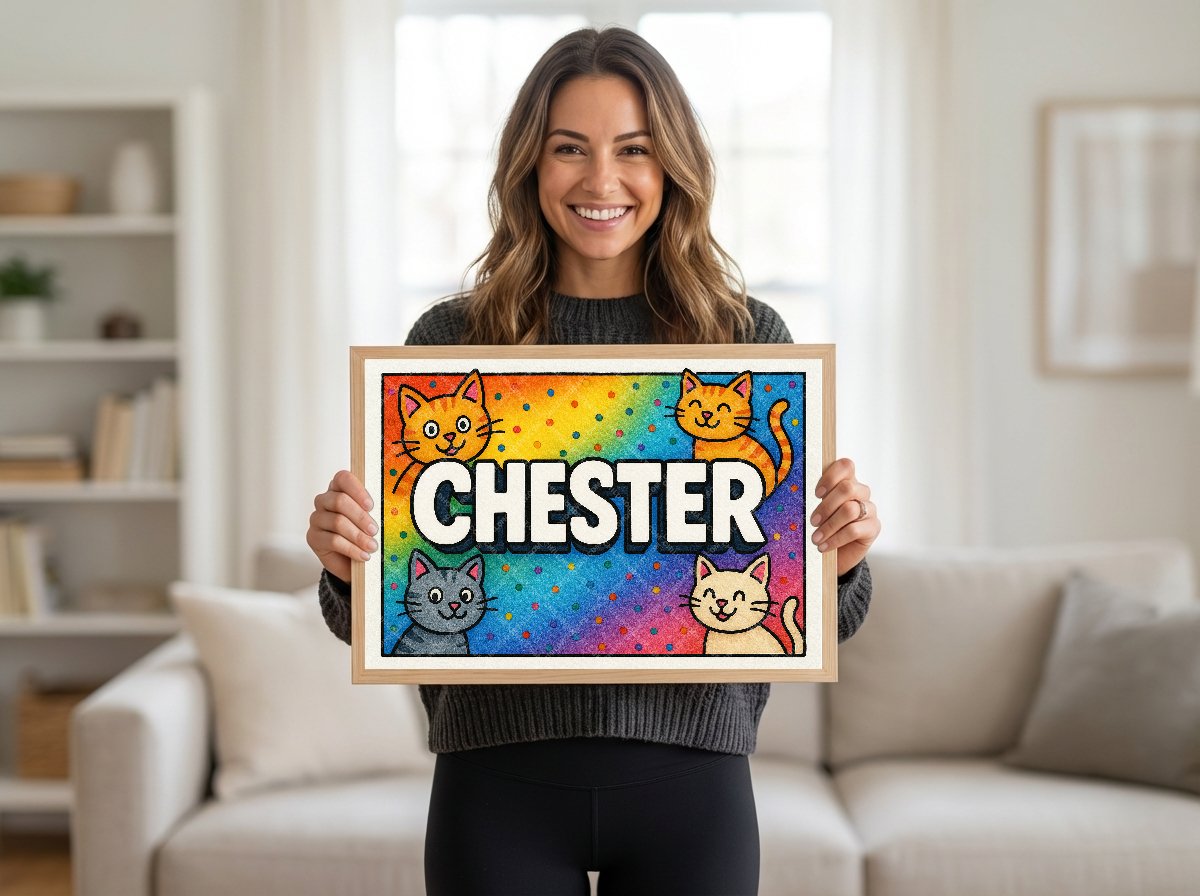 Personalized name art for Chester