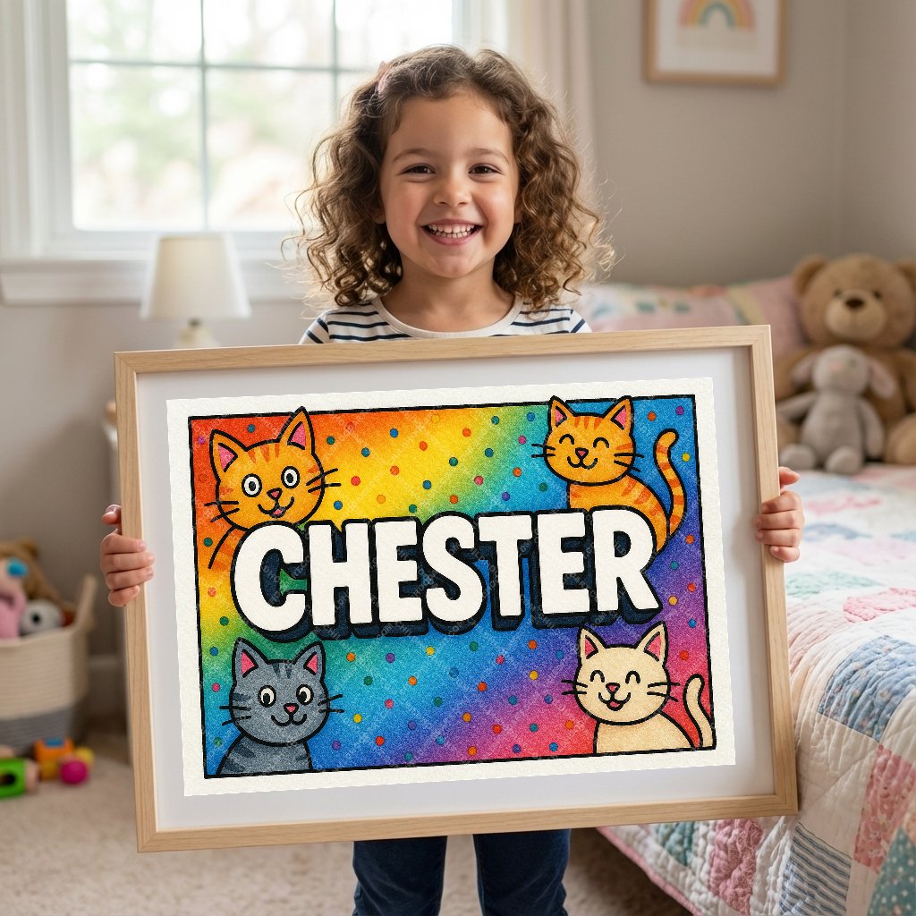 Personalized name art for Chester