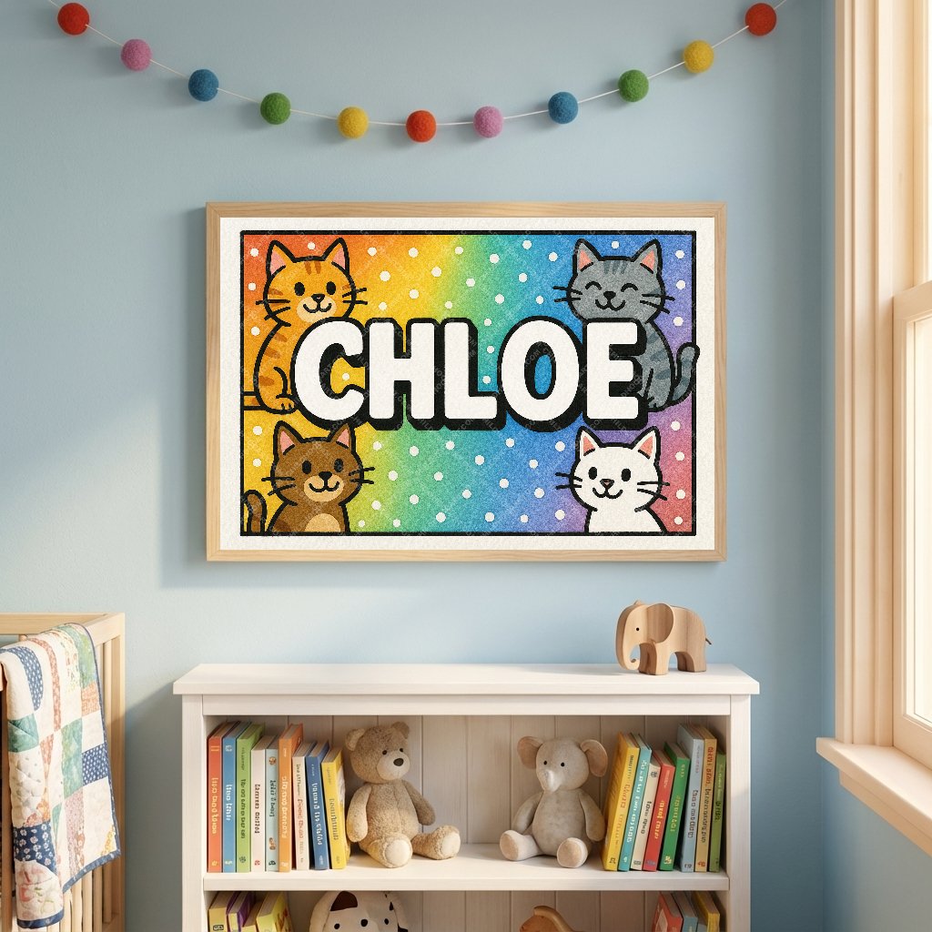 Personalized name art for Chloe