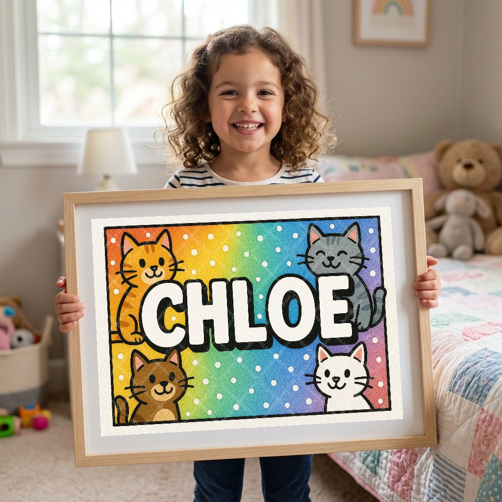 Personalized name art for Chloe