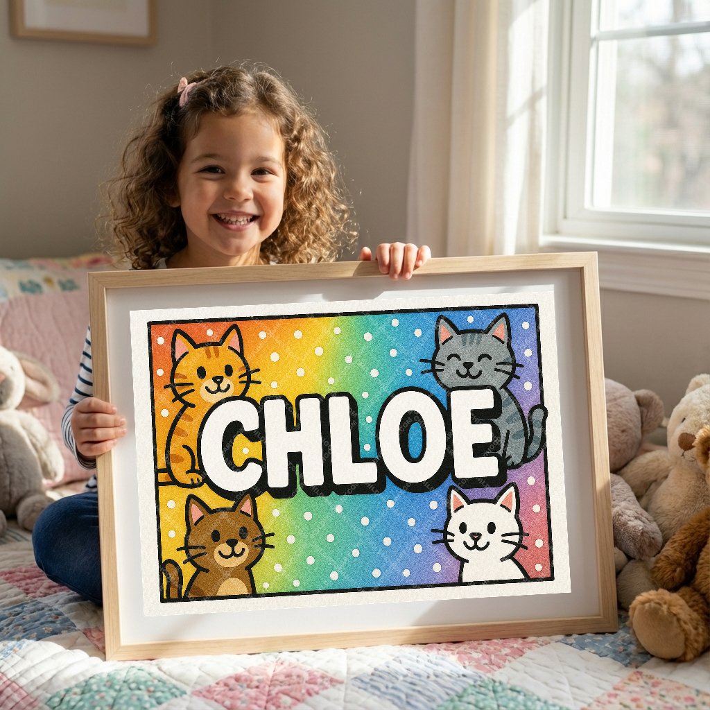 Personalized name art for Chloe