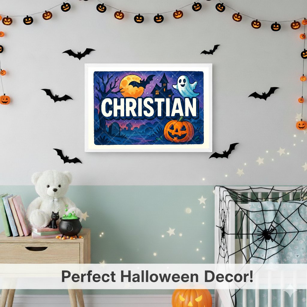 Personalized name art for Christian