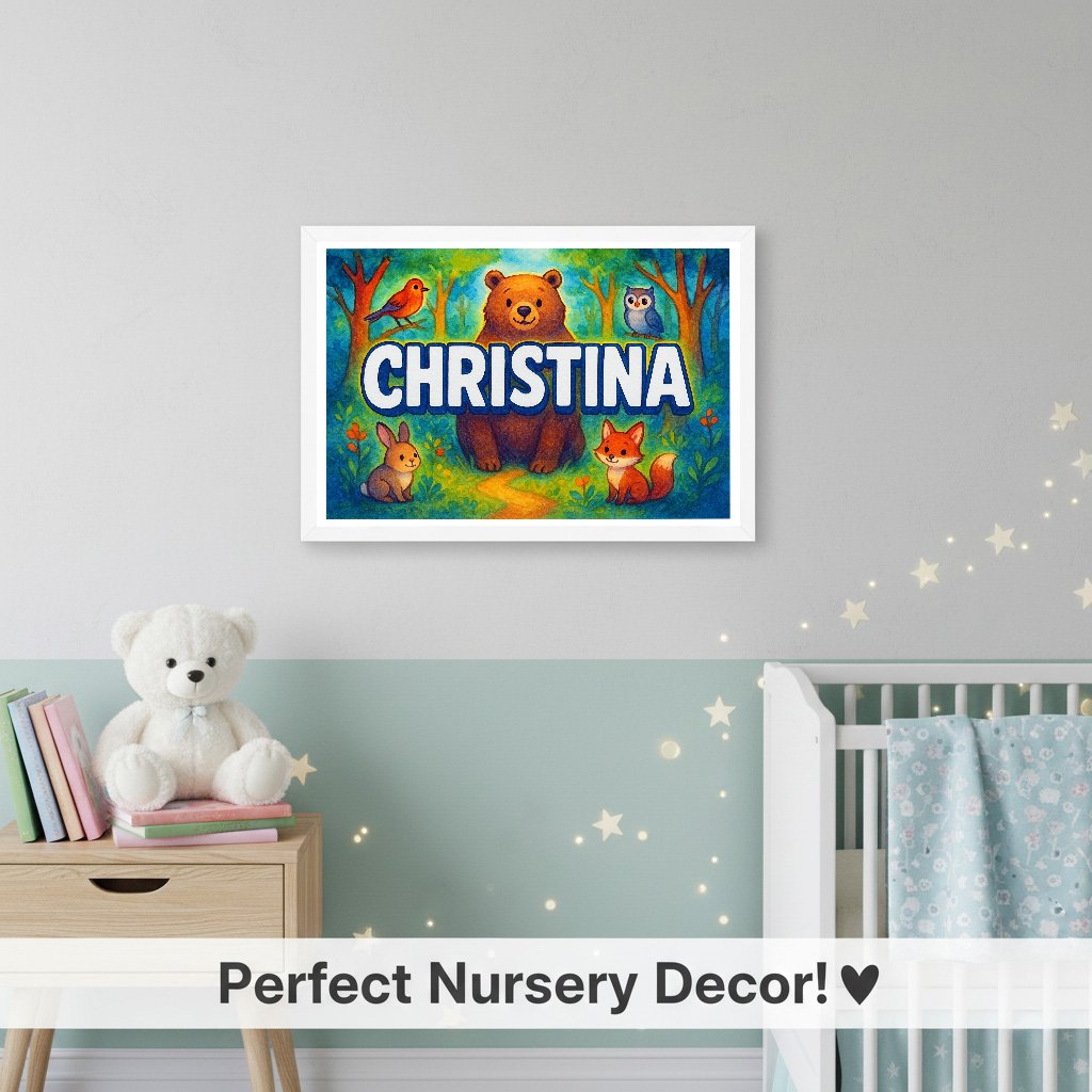 Personalized name art for Christina