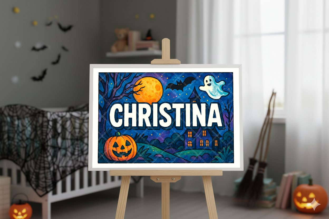 Personalized name art for Christina