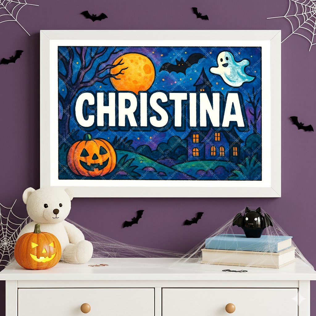 Personalized name art for Christina
