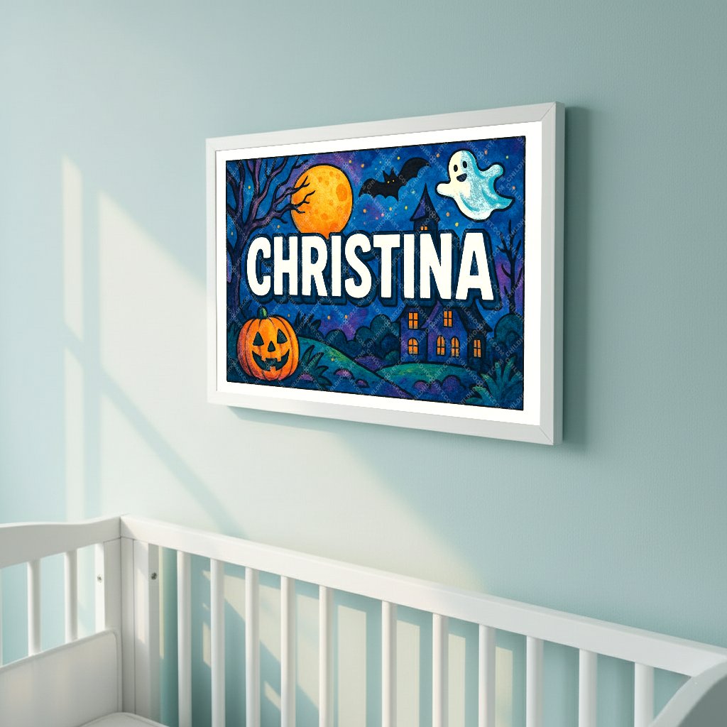 Personalized name art for Christina