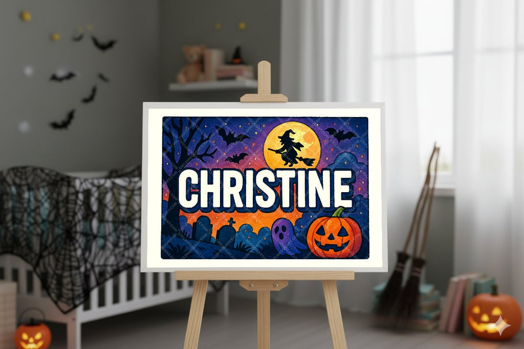 Personalized name art for Christine