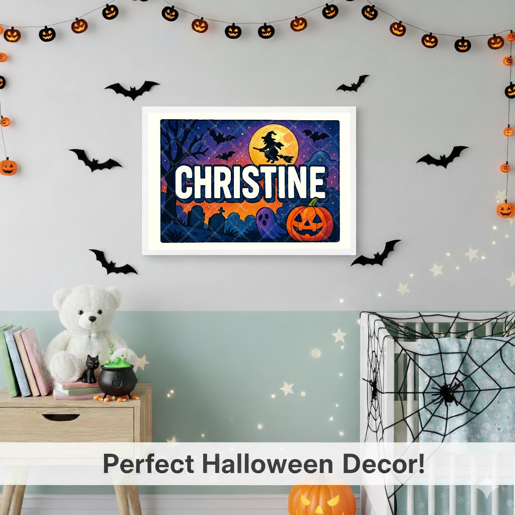 Personalized name art for Christine
