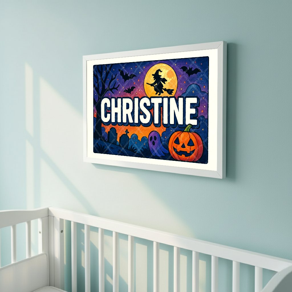 Personalized name art for Christine