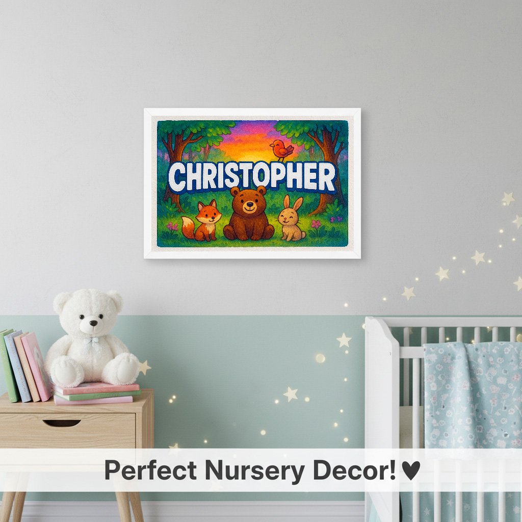 Personalized name art for Christopher
