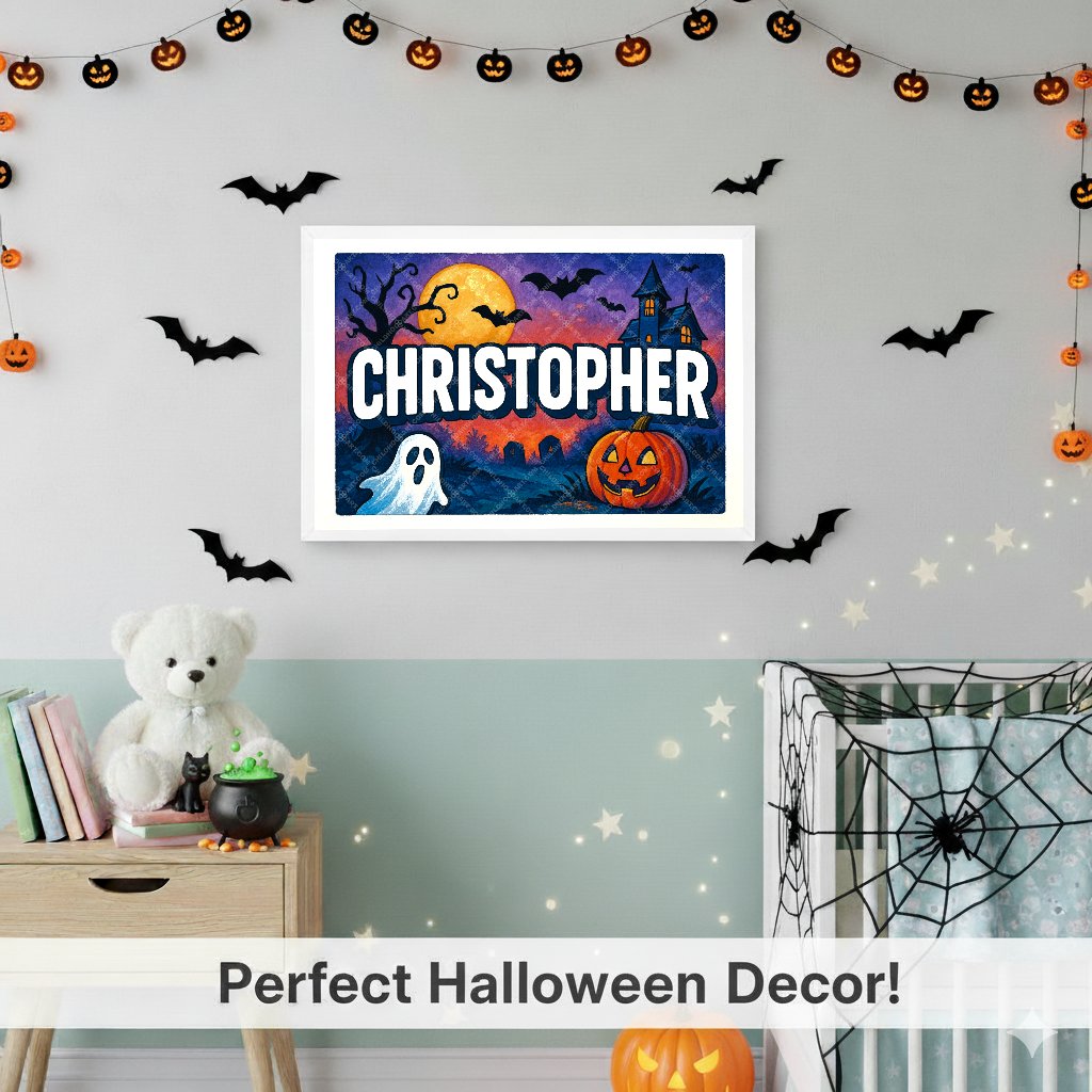 Personalized name art for Christopher