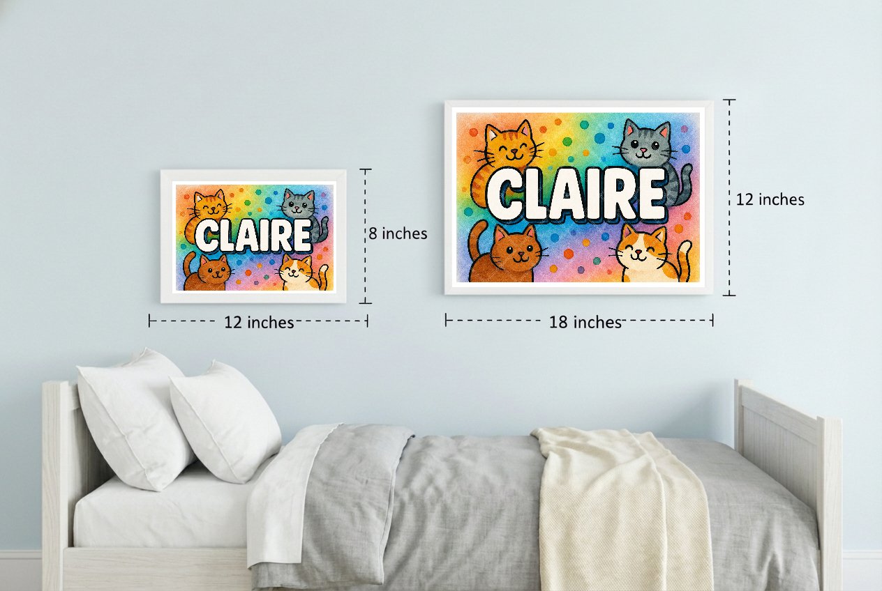Personalized name art for Claire
