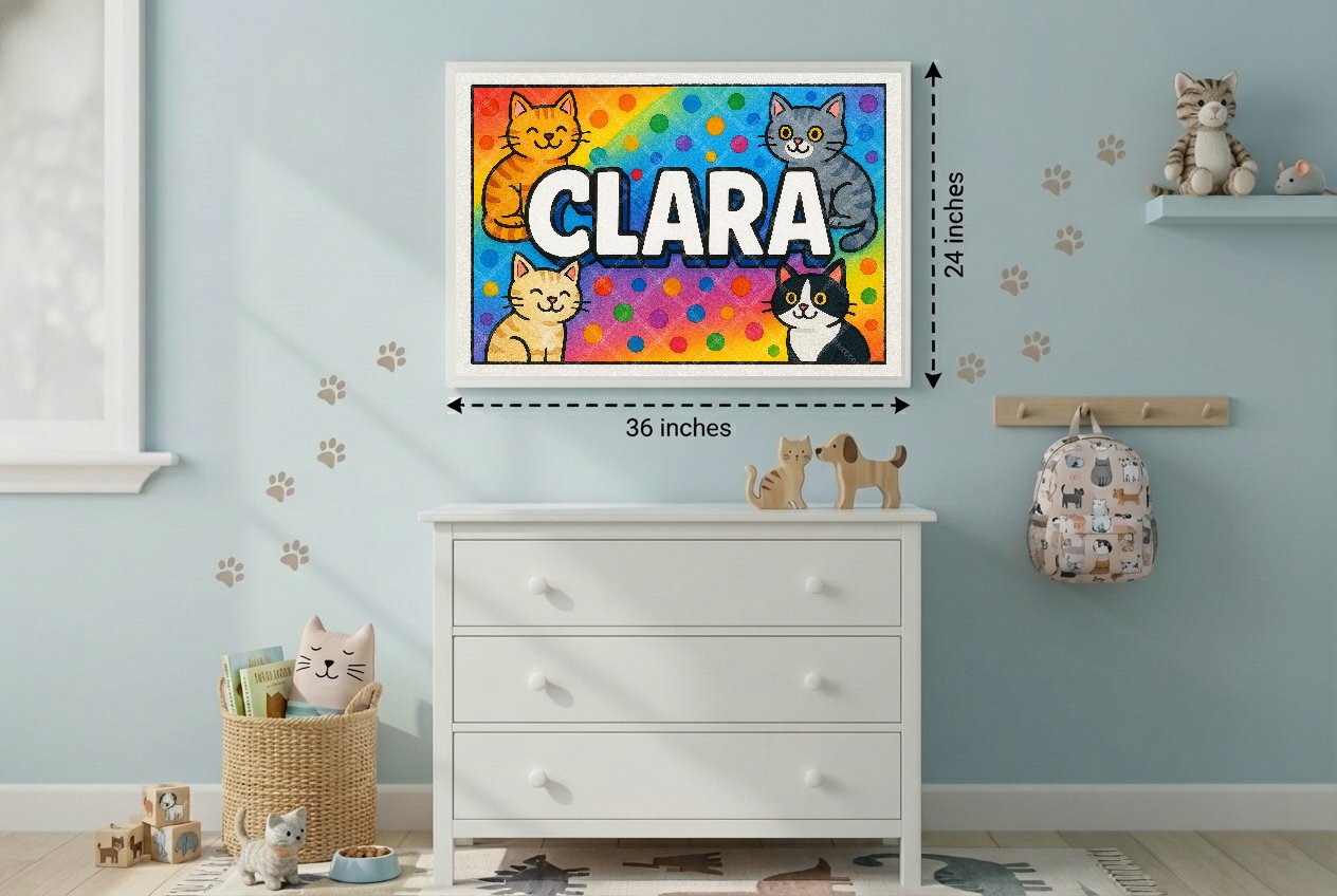 Personalized name art for Clara