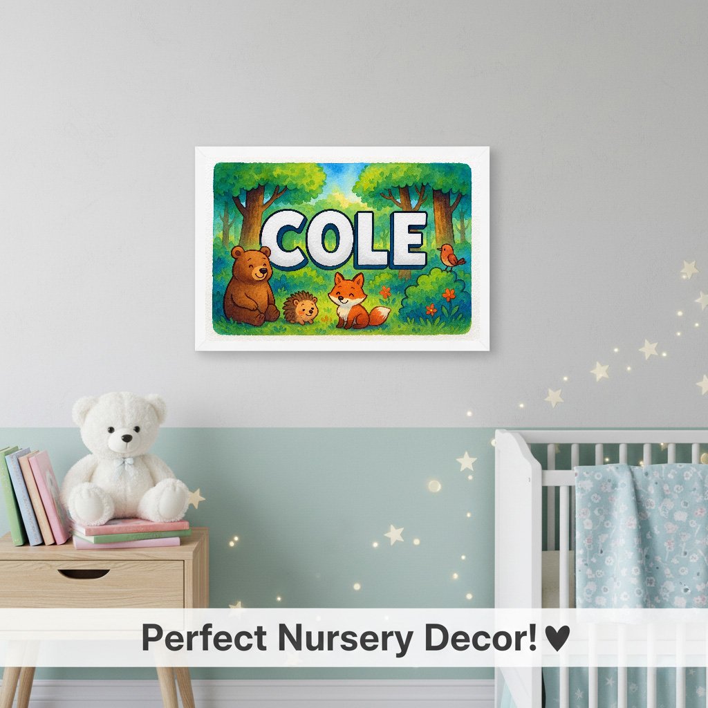 Personalized name art for Cole