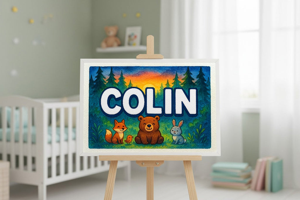 Personalized name art for Colin