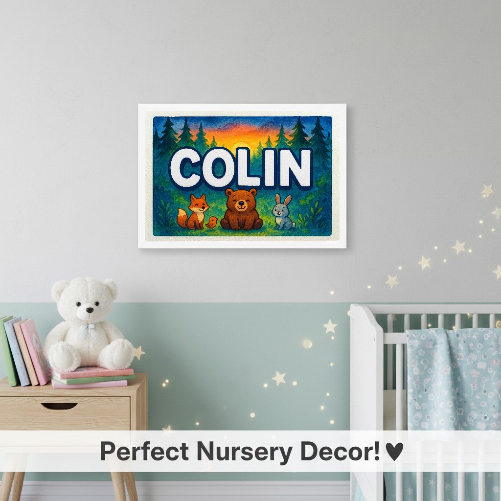 Personalized name art for Colin