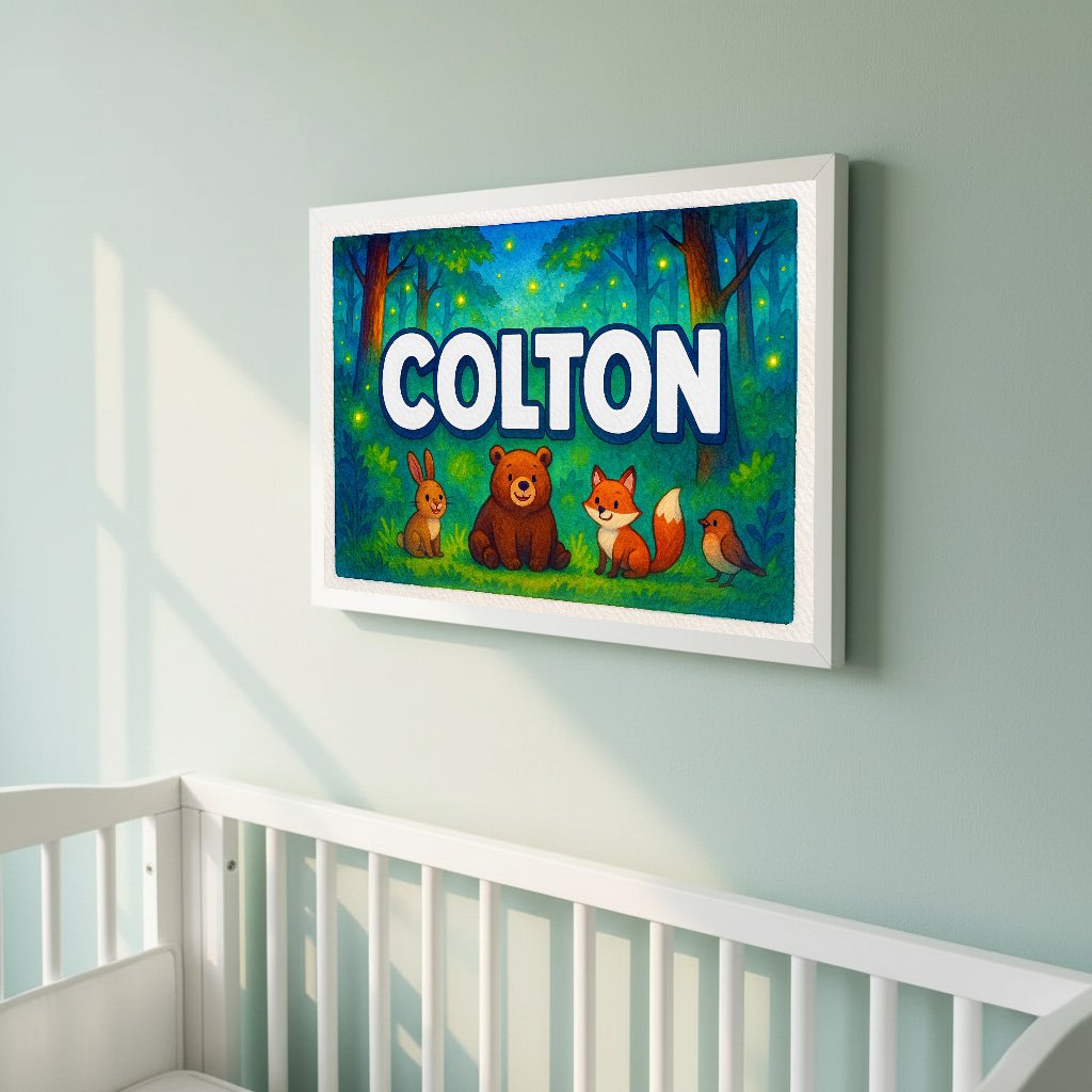 Personalized name art for Colton