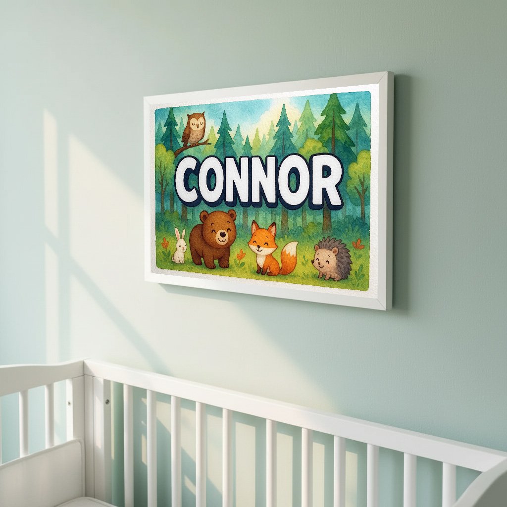 Personalized name art for Connor
