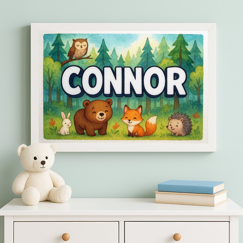 Personalized name art for Connor