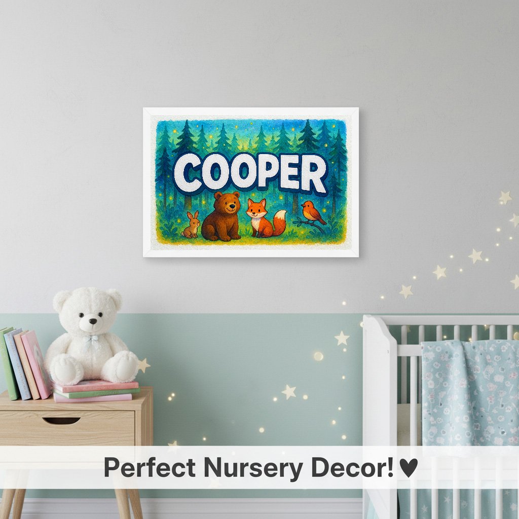 Personalized name art for Cooper