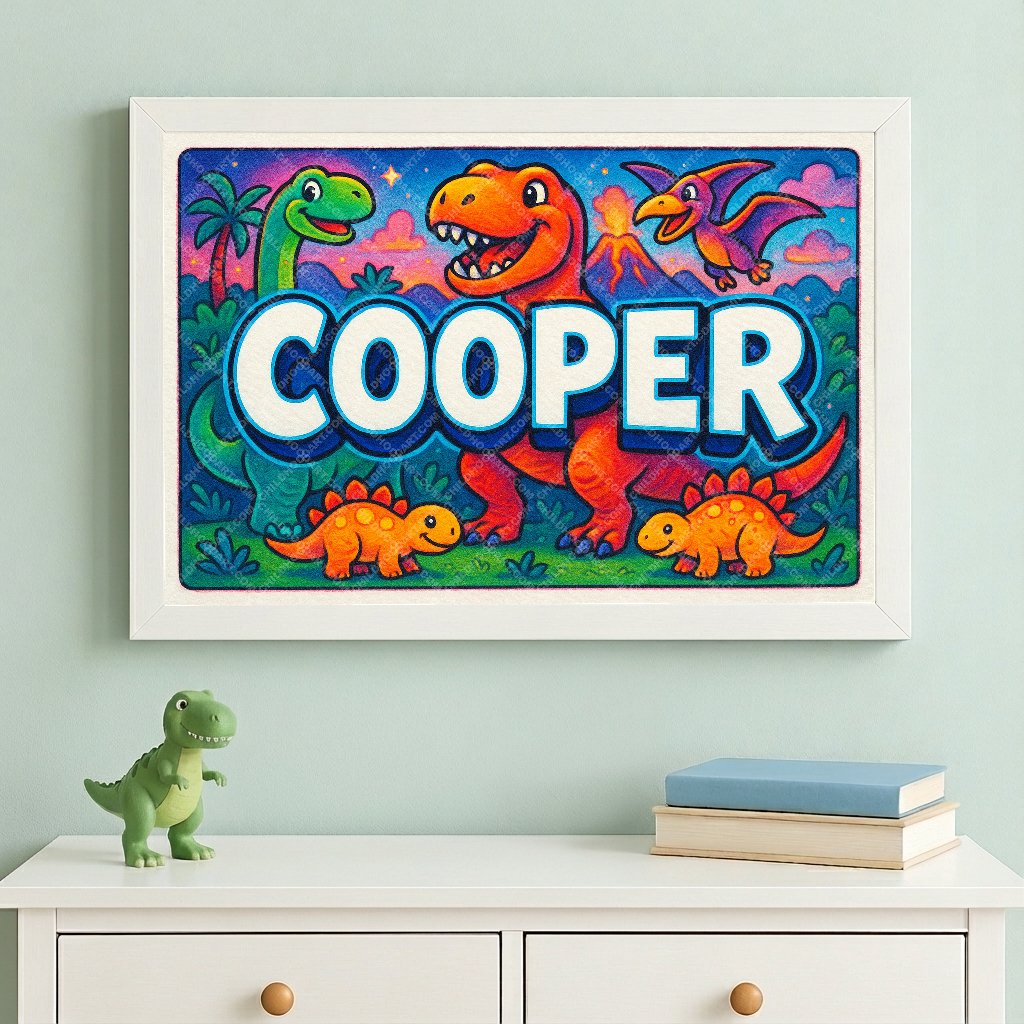 Personalized name art for Cooper