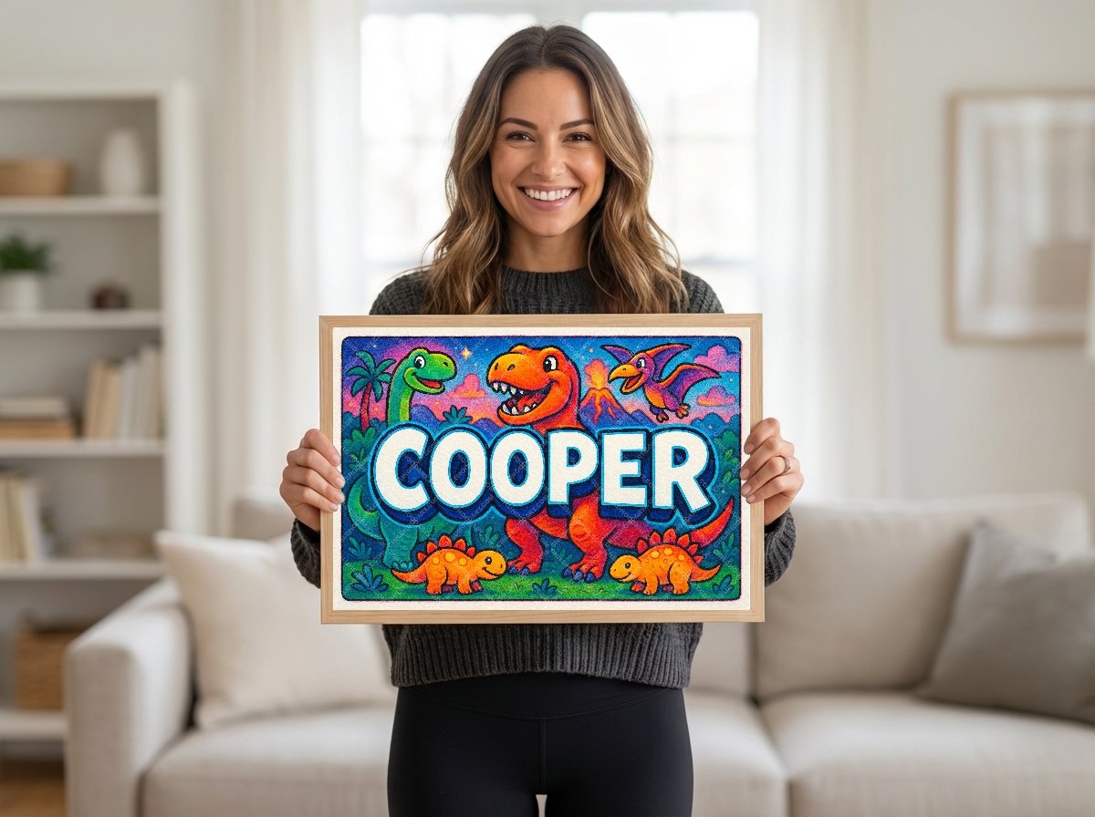 Personalized name art for Cooper