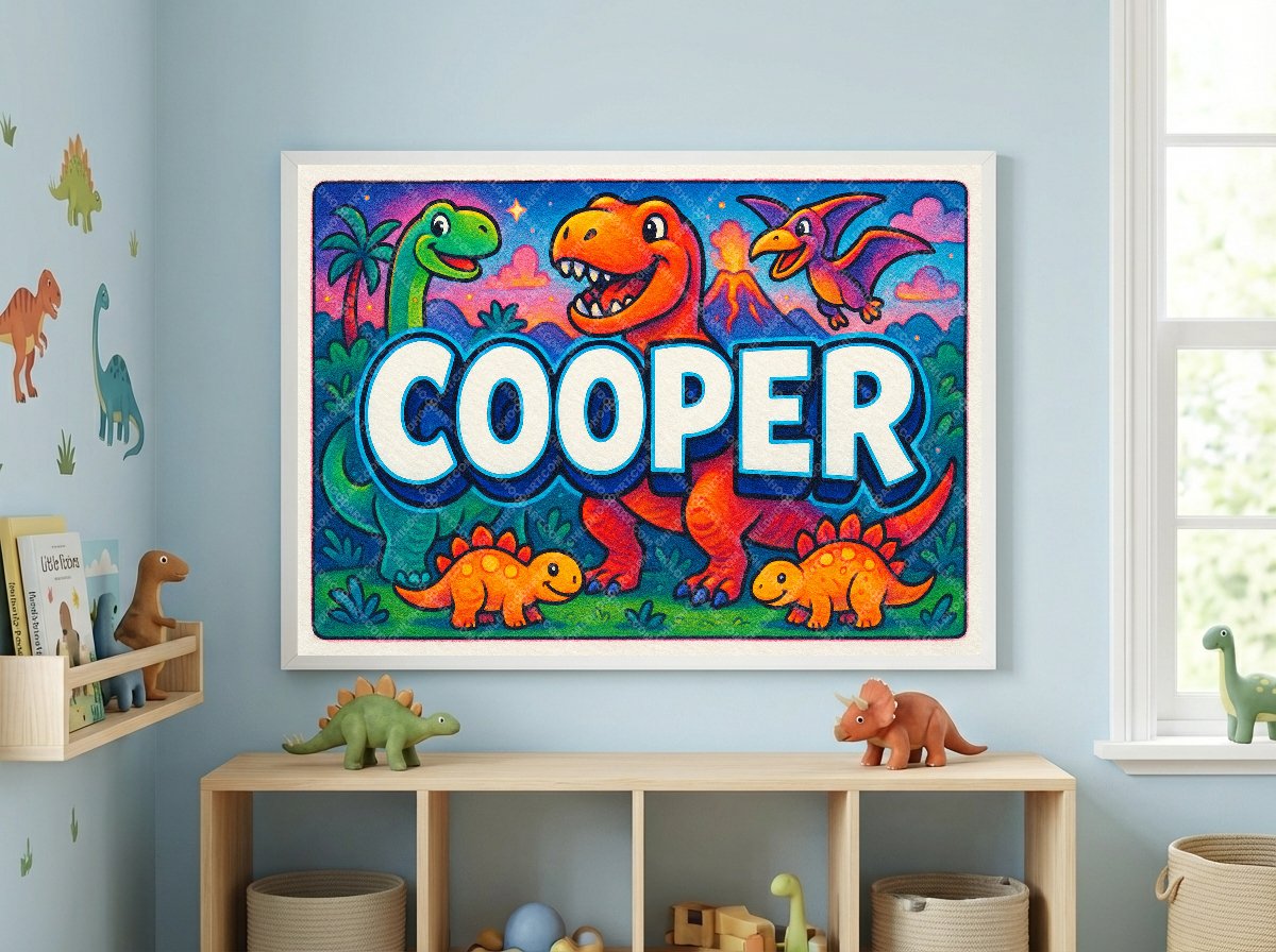 Personalized name art for Cooper