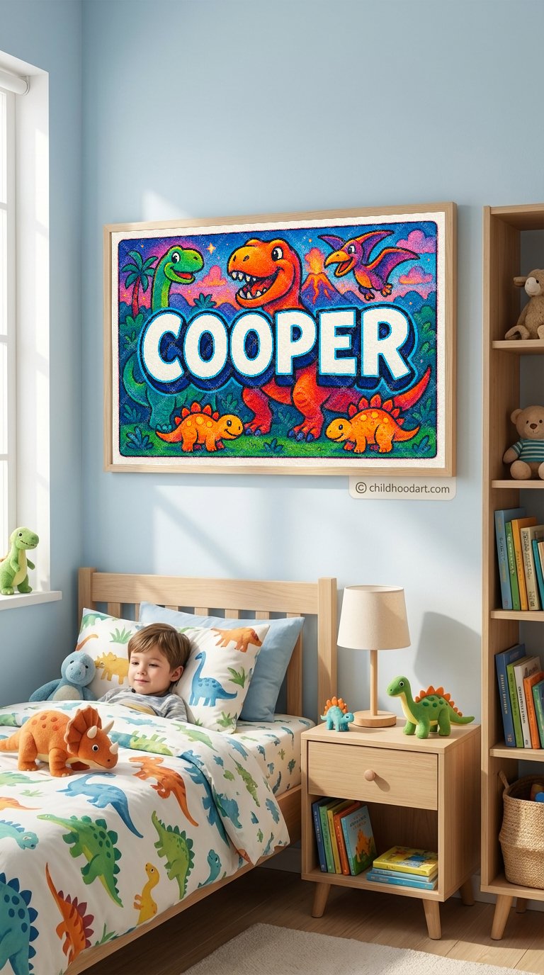 Personalized name art for Cooper