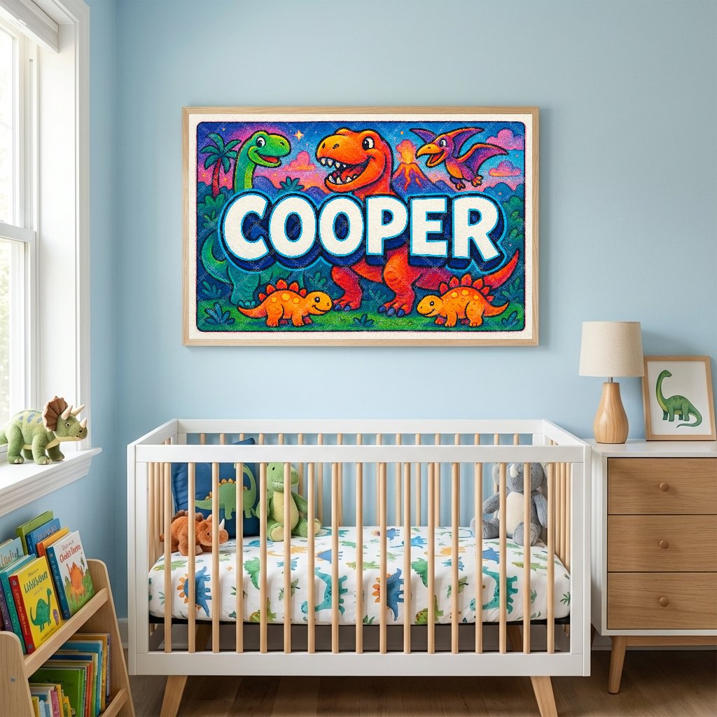 Personalized name art for Cooper