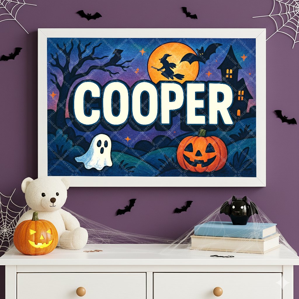 Personalized name art for Cooper