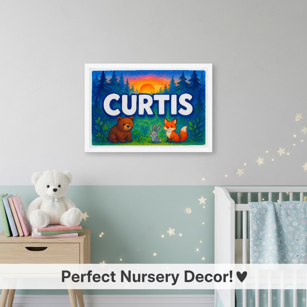 Personalized name art for Curtis