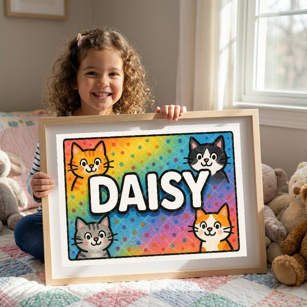 Personalized name art for Daisy