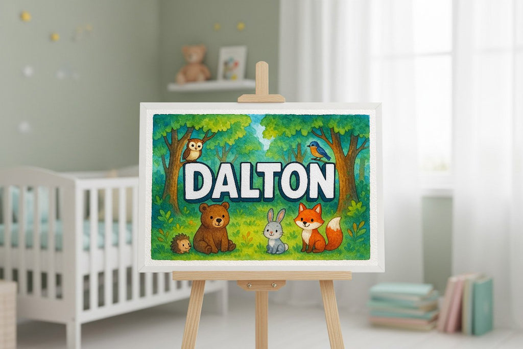 Personalized name art for Dalton