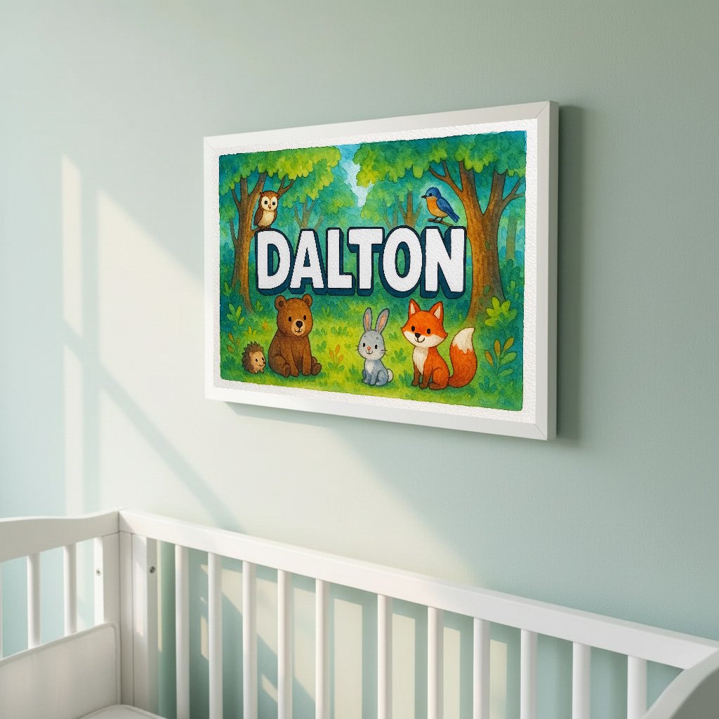 Personalized name art for Dalton