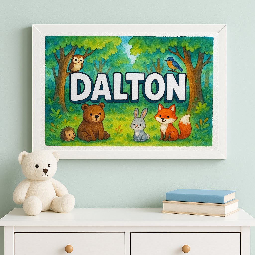 Personalized name art for Dalton