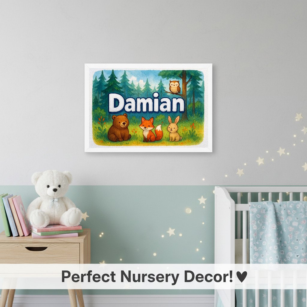 Personalized name art for Damian