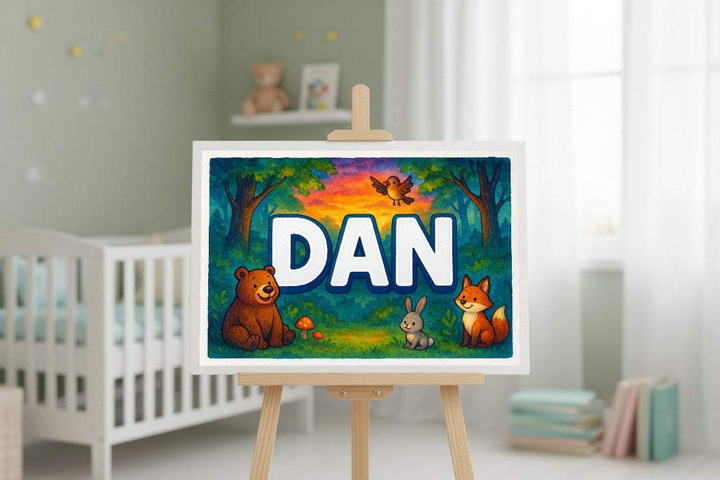 Personalized name art for Dan