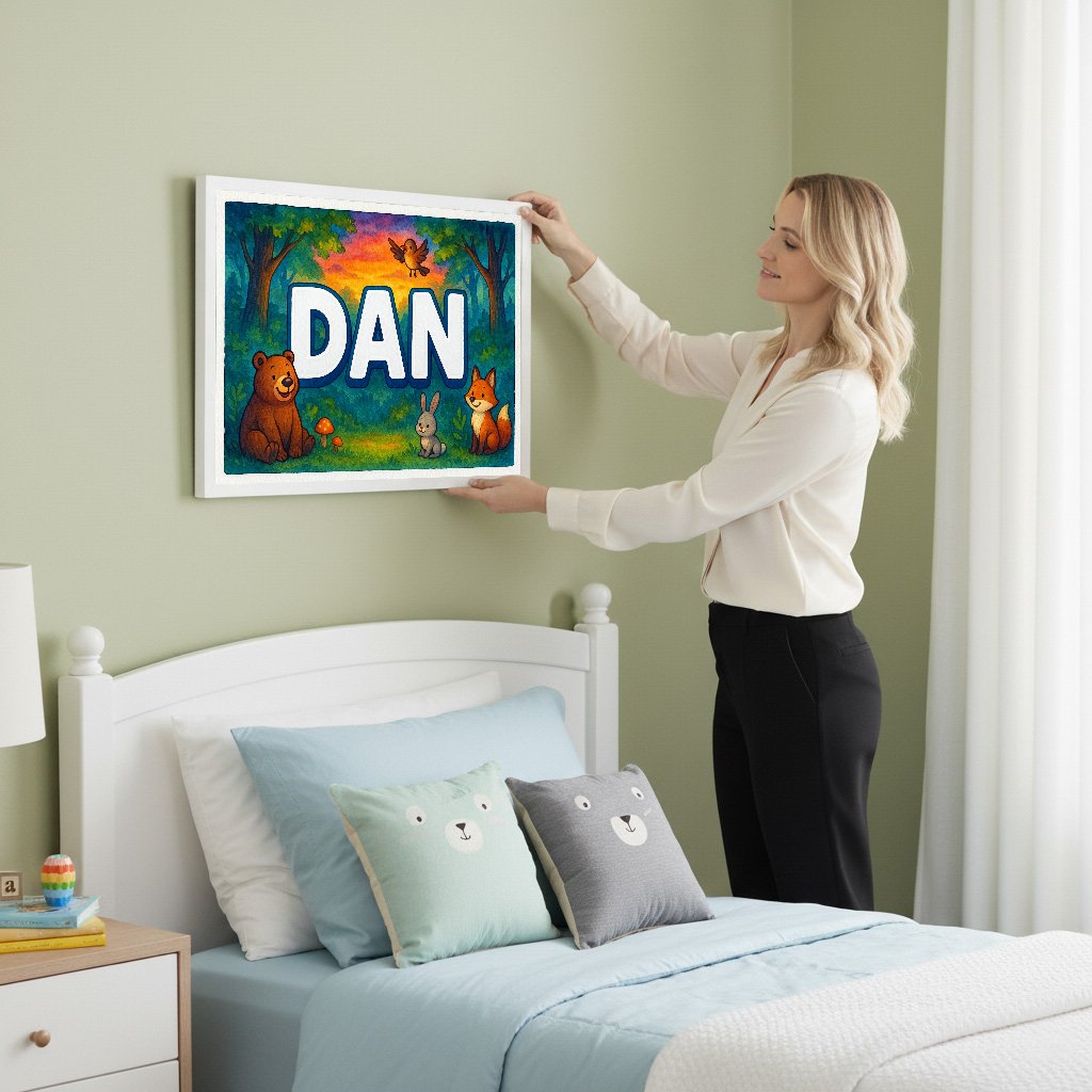 Personalized name art for Dan