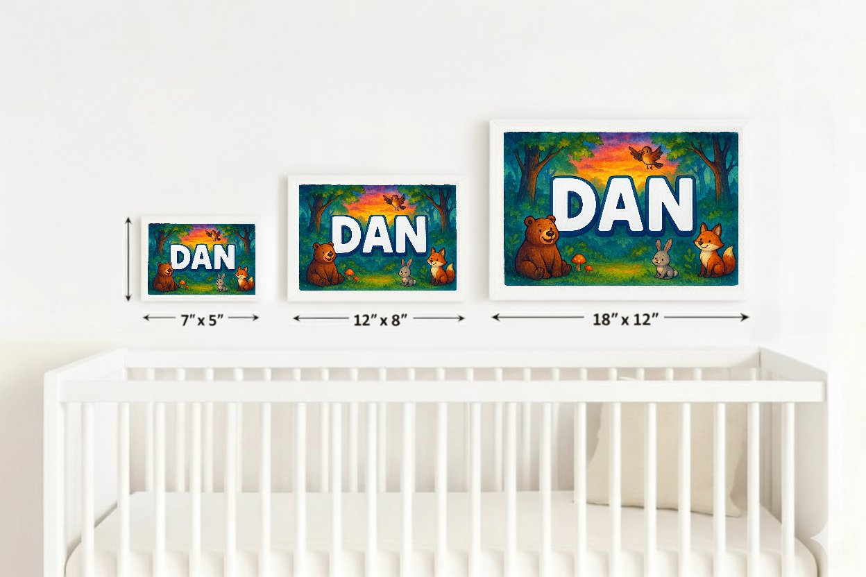 Personalized name art for Dan