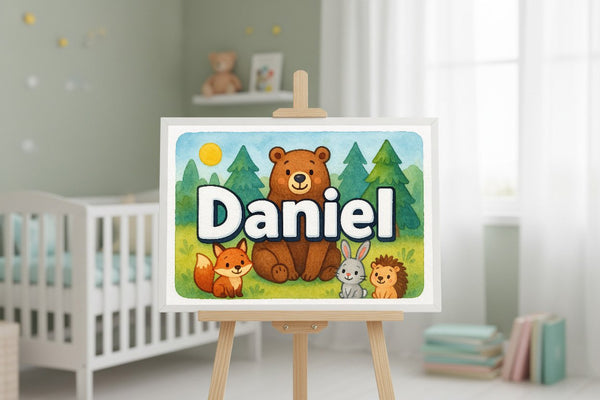 Daniel’s Personalized Forest Friends Art