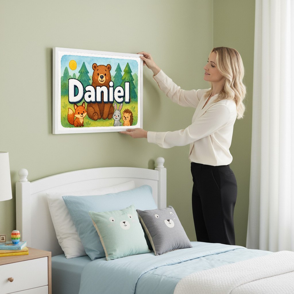 Personalized name art for Daniel