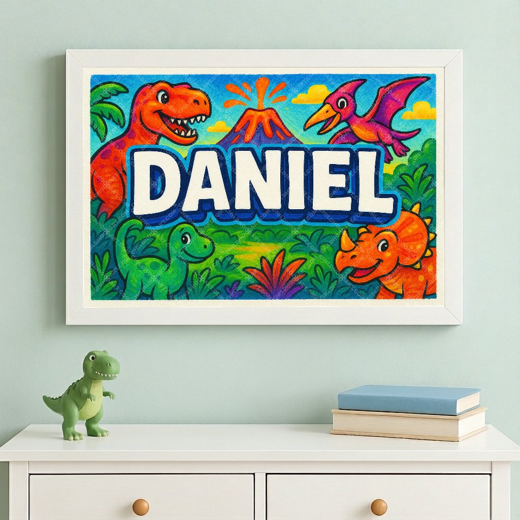 Personalized name art for Daniel