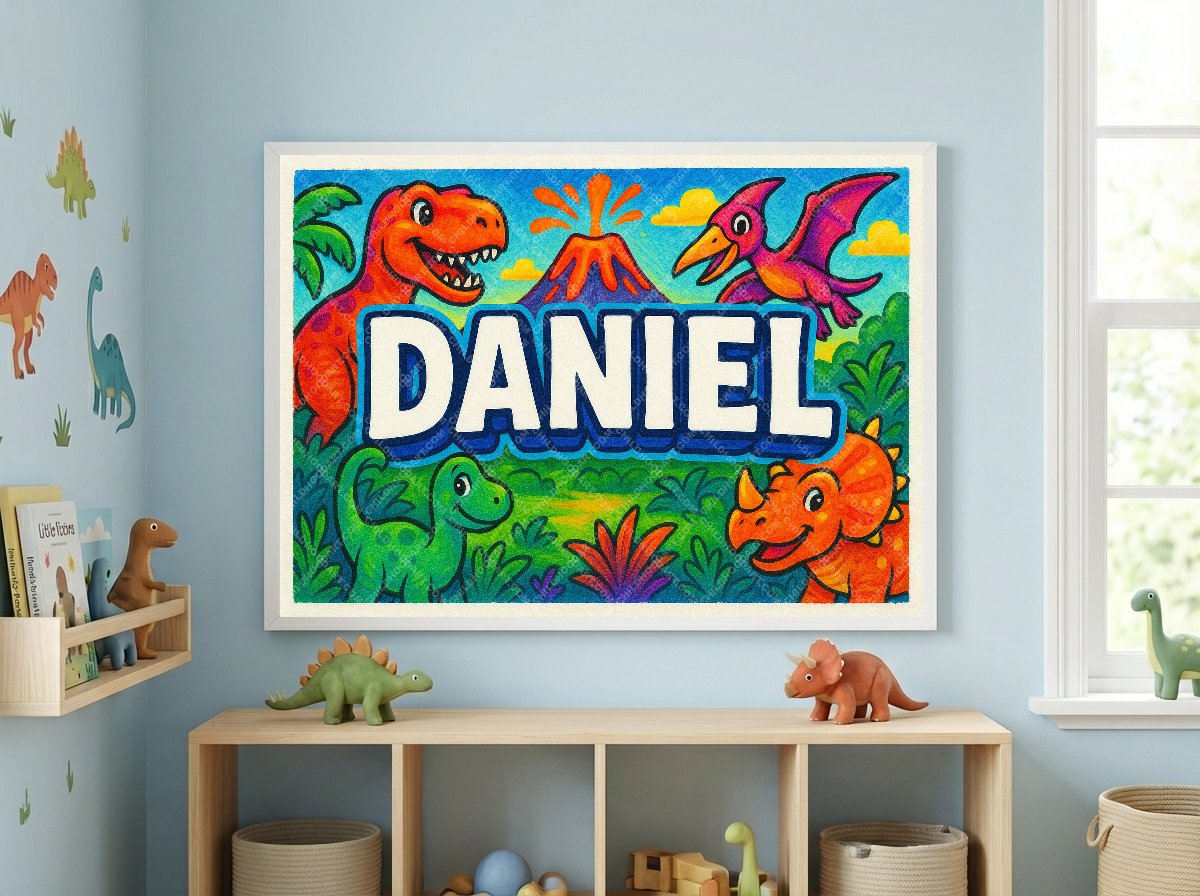 Personalized name art for Daniel