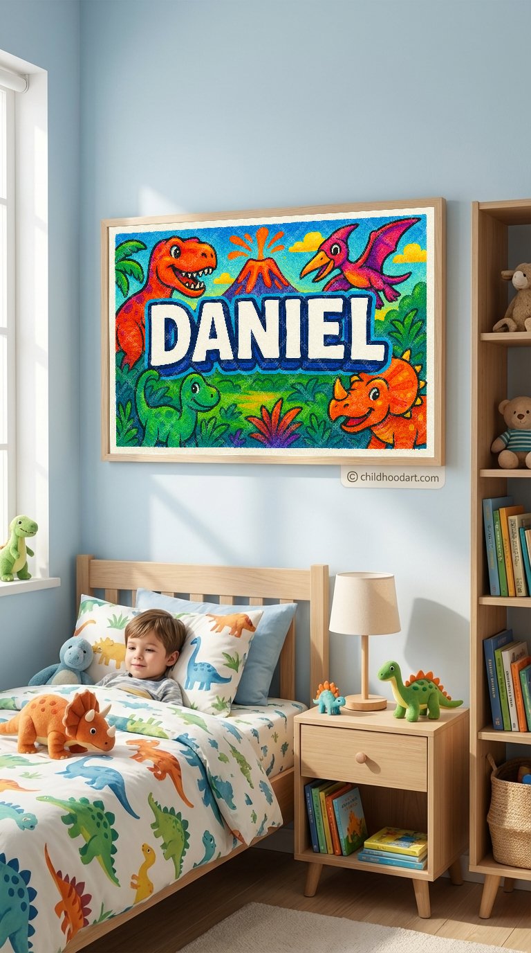 Personalized name art for Daniel