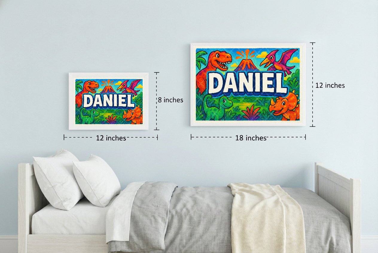 Personalized name art for Daniel