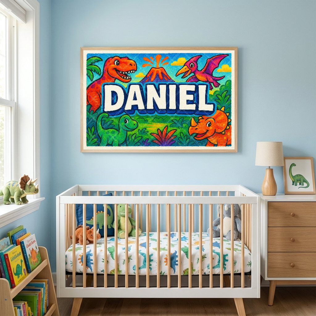 Personalized name art for Daniel